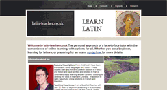 Desktop Screenshot of latin-teacher.co.uk