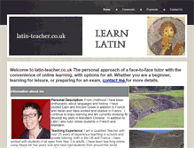 Tablet Screenshot of latin-teacher.co.uk